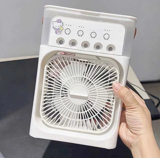 Five-Hole Cooling Spray Fan Powerful, Silent, Mini USB Cooling Electric Fan